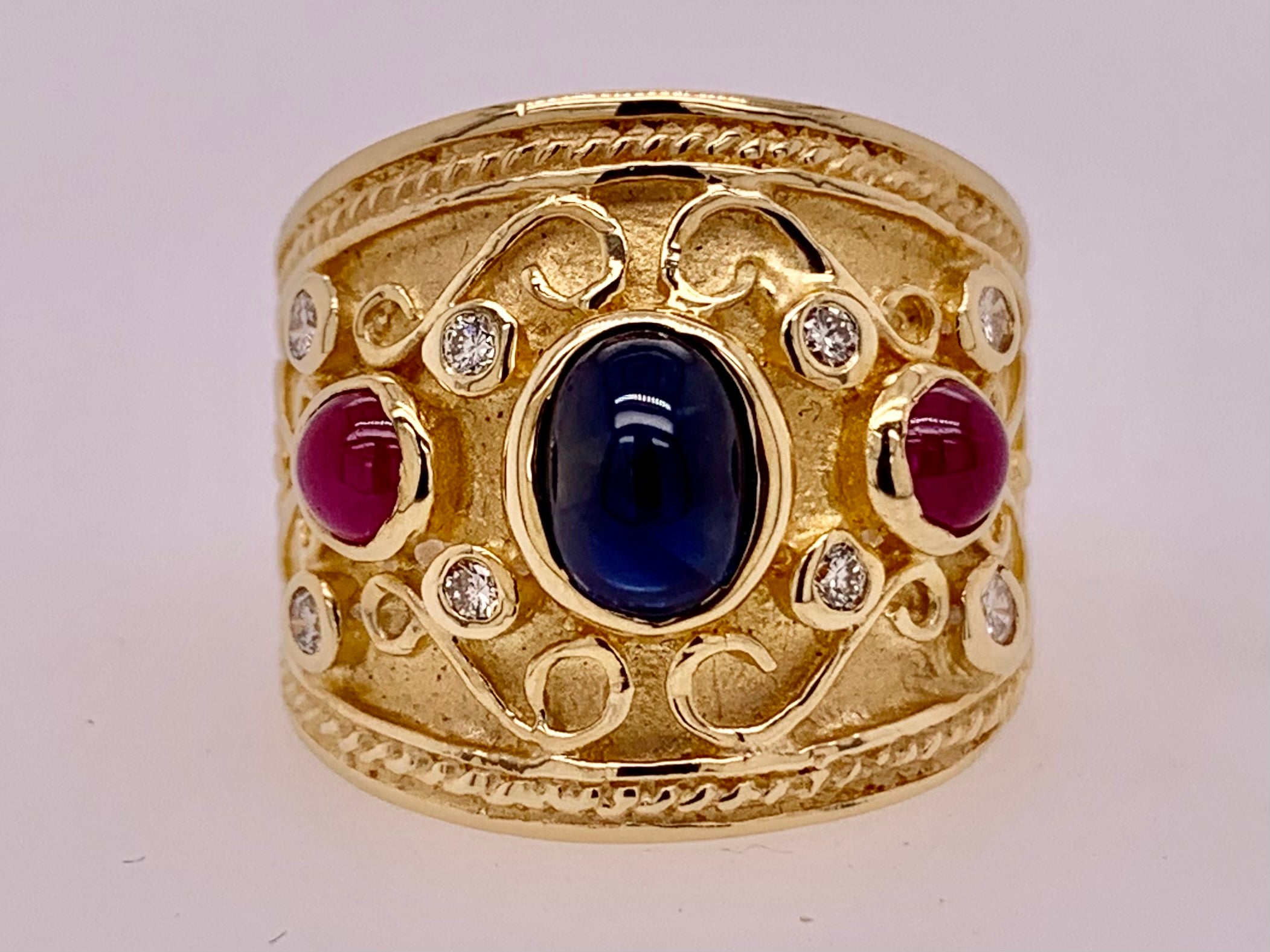 14K Etruscan Design Band