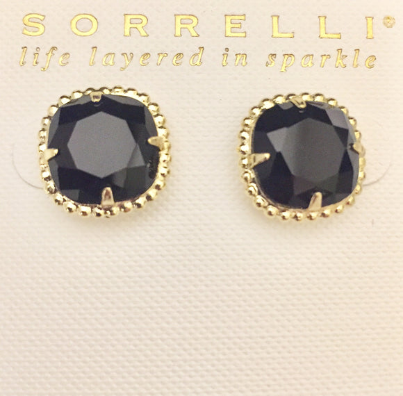 Sorrelli Cushion-Cut Solitaire Earrings