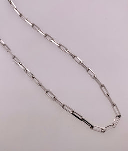 Sterling Paper Clip Chain