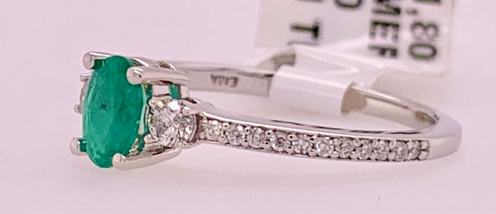 Emerald & Diamond Ring