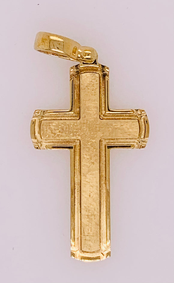 Gold Vermeil Cross Pendant