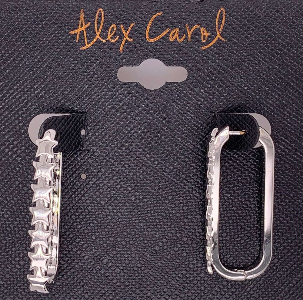 Alex Carol Elongated Hoop Earrings