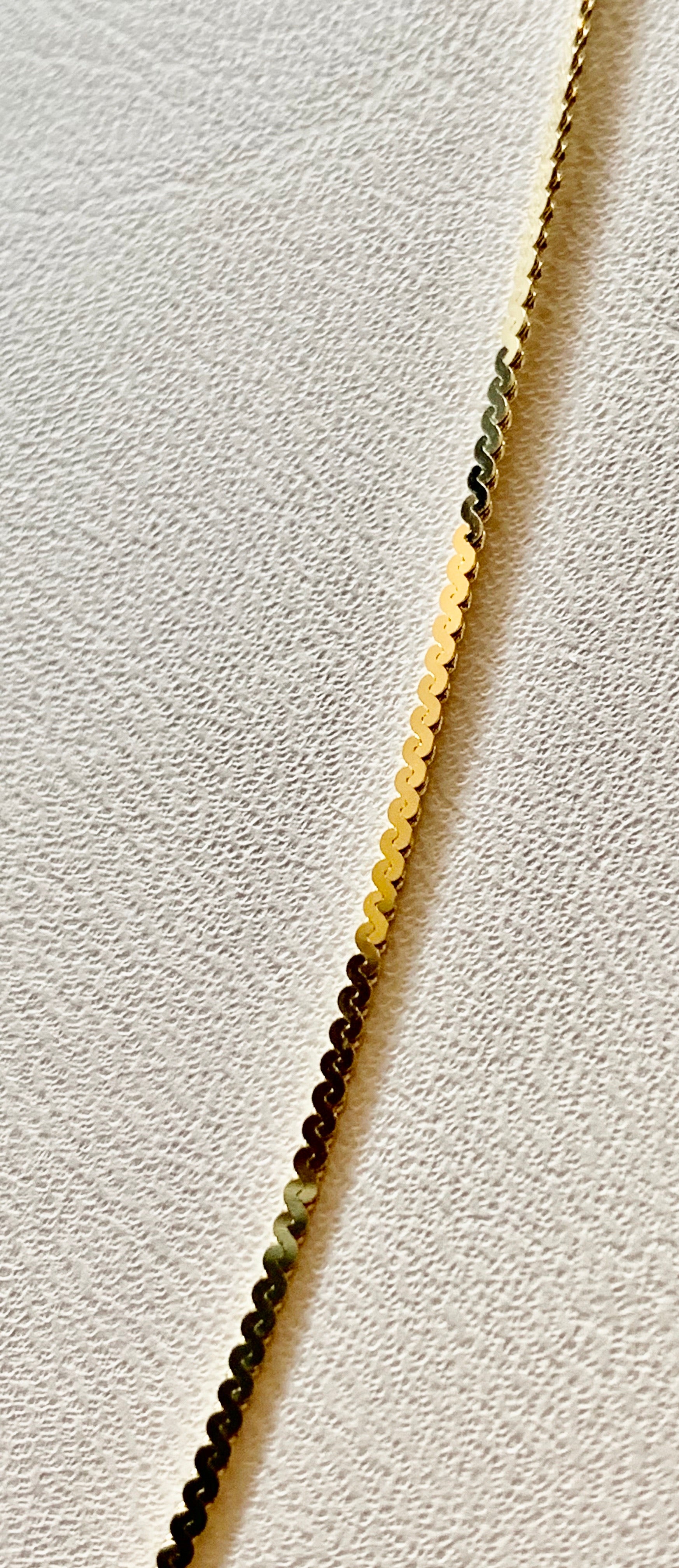 14K Yellow Gold Serpentine Chain