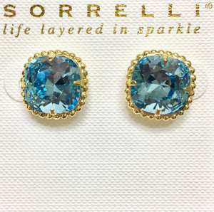 Sorrelli Cushion-Cut Solitaire Earrings