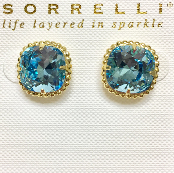 Sorrelli Cushion-Cut Solitaire Earrings