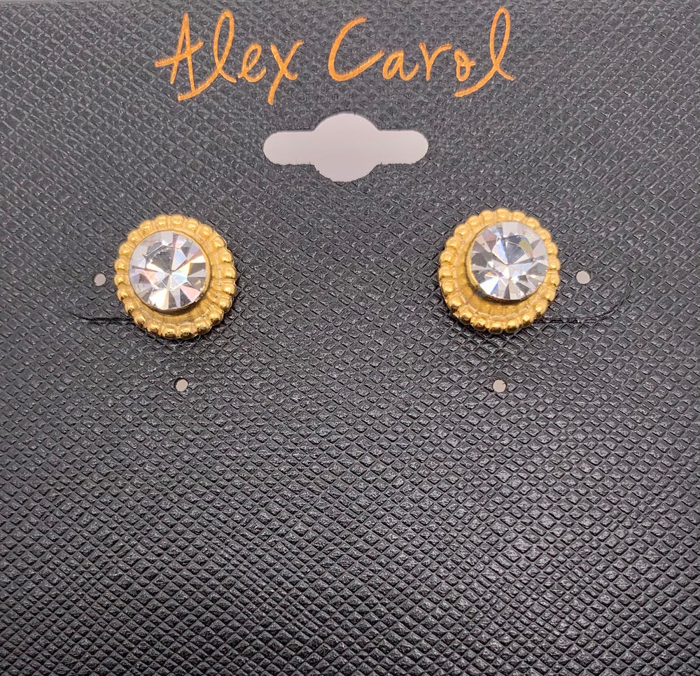 Alex Carol Crystal Stud Earrings