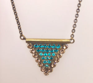 Sorrelli Crystal Encrusted Triangle Pendant Necklace