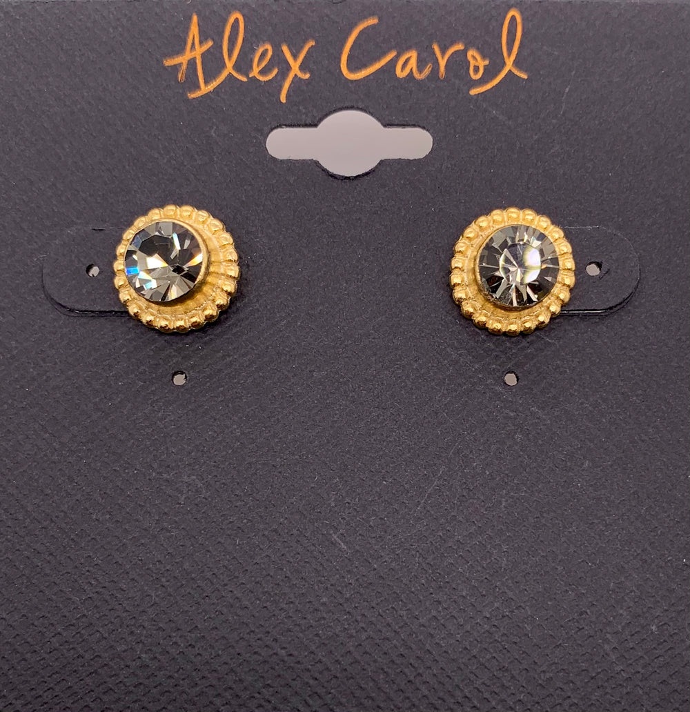 Alex Carol Crystal Stud Earrings