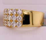 18K Yellow Gold Diamond Band Ring