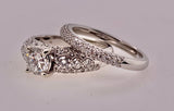14K 1.95 Carat TW Diamond Engagement Ring Set