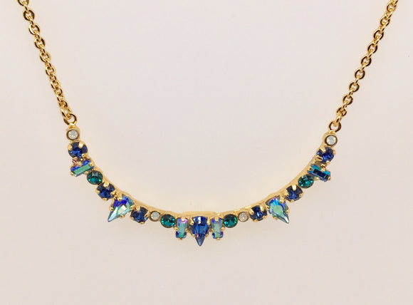 Sorrelli Delicate Multi-Cut Crescent Pendant