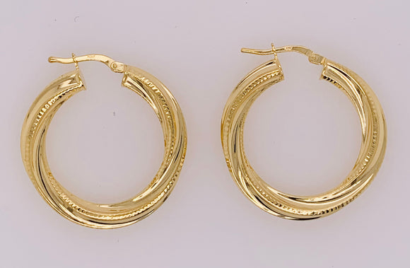 Gold Vermeil Hoop Earrings