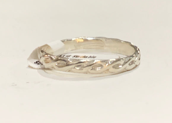 Earth Grace  Stackable Sterling Silver Ring