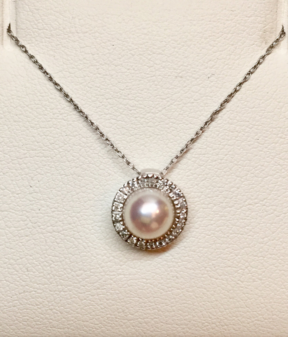 Pearl & Diamond Pendant