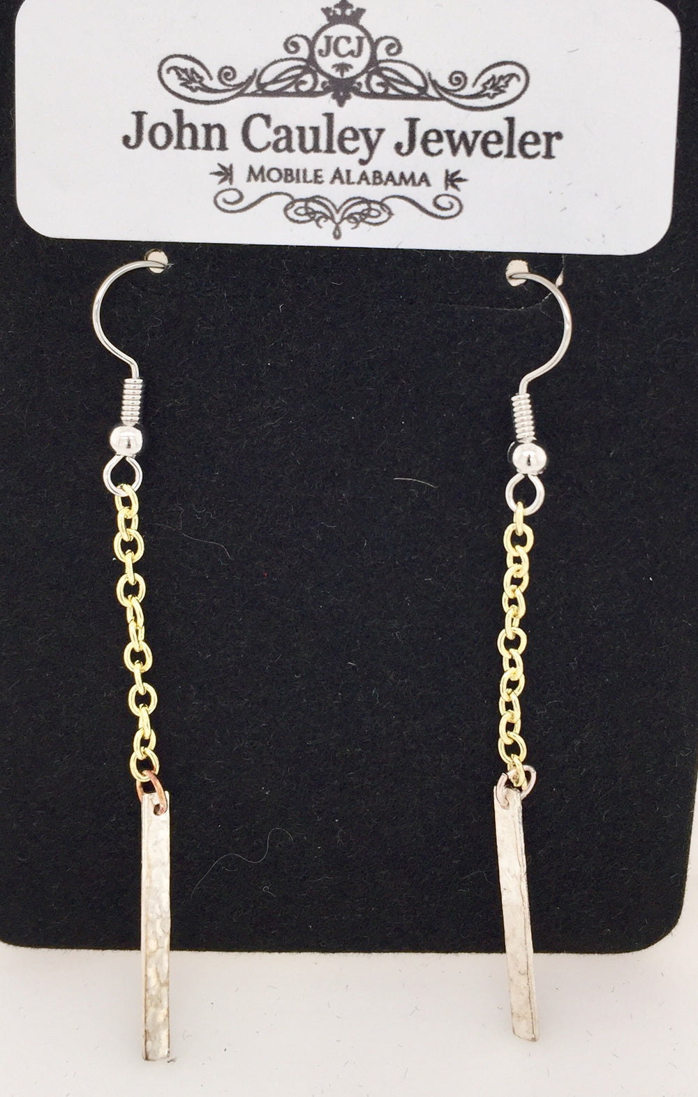 Two Tone Fashion Earrings