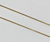 14K Yellow Gold Curb Pendant Chain 20"