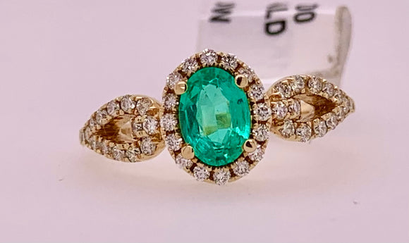 Emerald & Diamond Ring