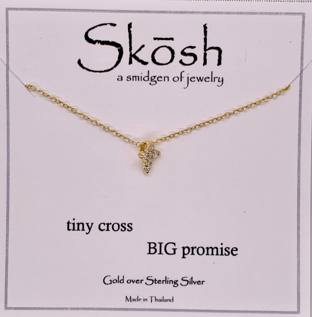 Skosh Pendant Tiny Cross