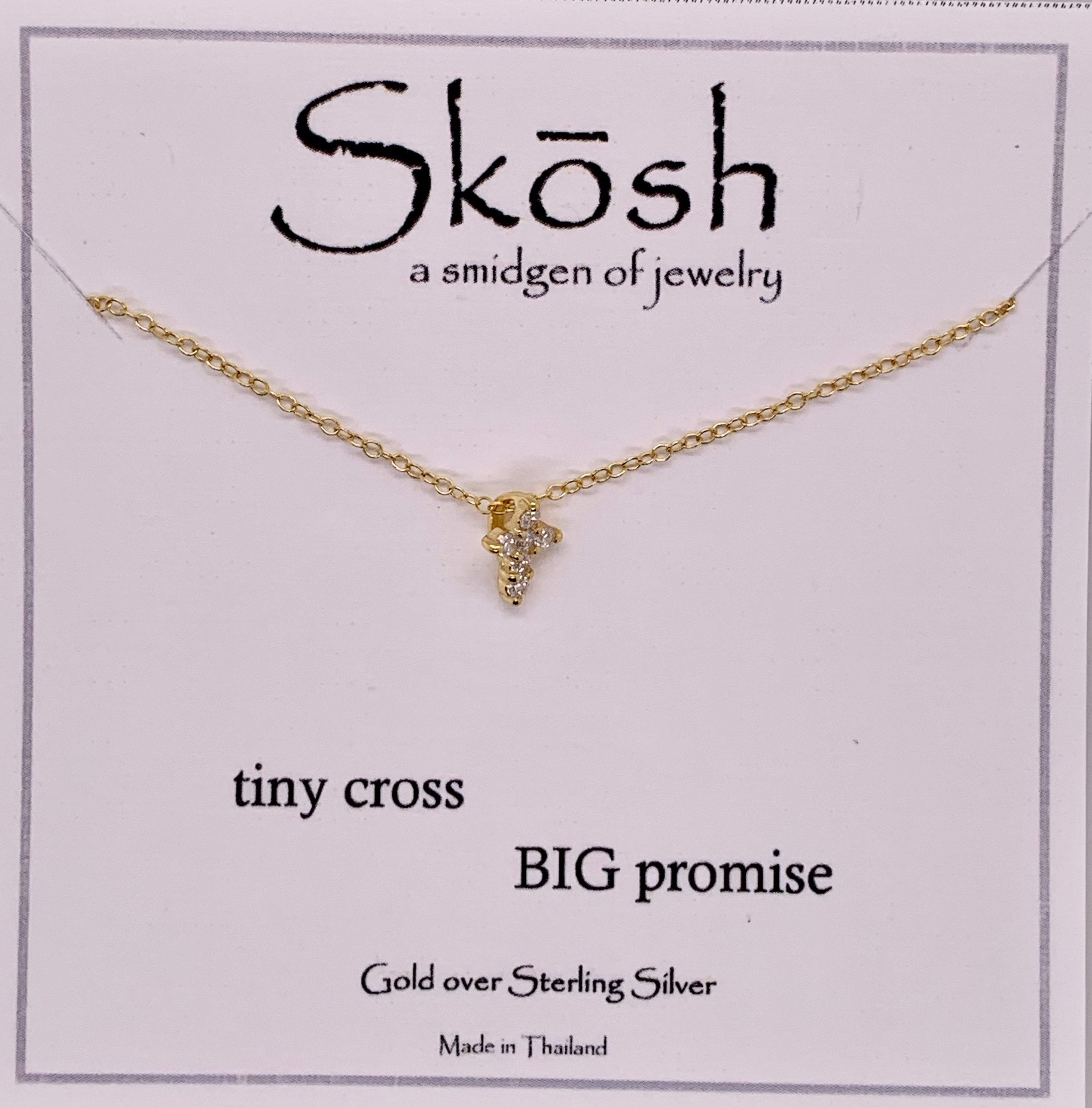 Skosh Pendant Tiny Cross