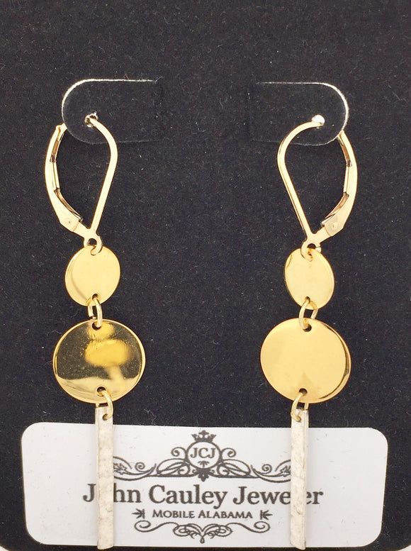 Two Tone Fashion Earrings