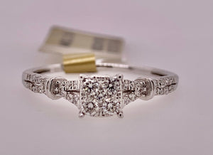 14K Vintage Style Engagement Ring