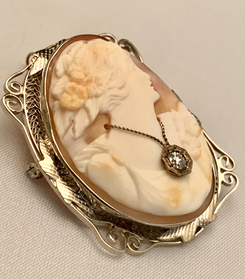 14K Cameo Pin/Pendant