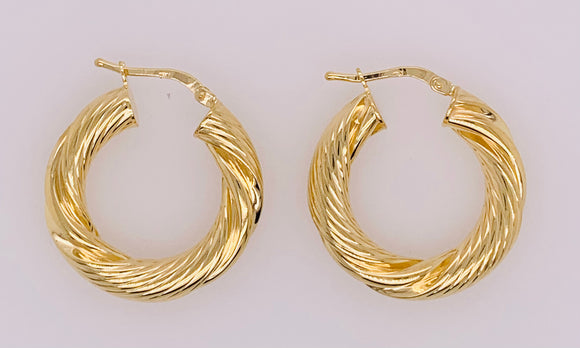 Gold Vermeil Hoop Earrings