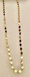 14K Disc Necklace