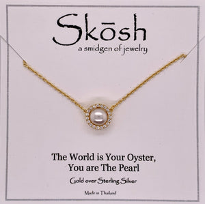 Skosh Pendant FW Pearl CZ
