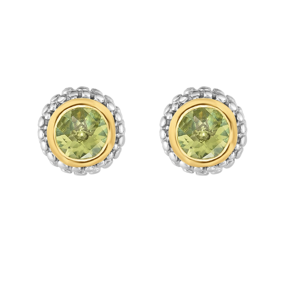 Phillip Gavriel Sterling/18K Peridot Earrings