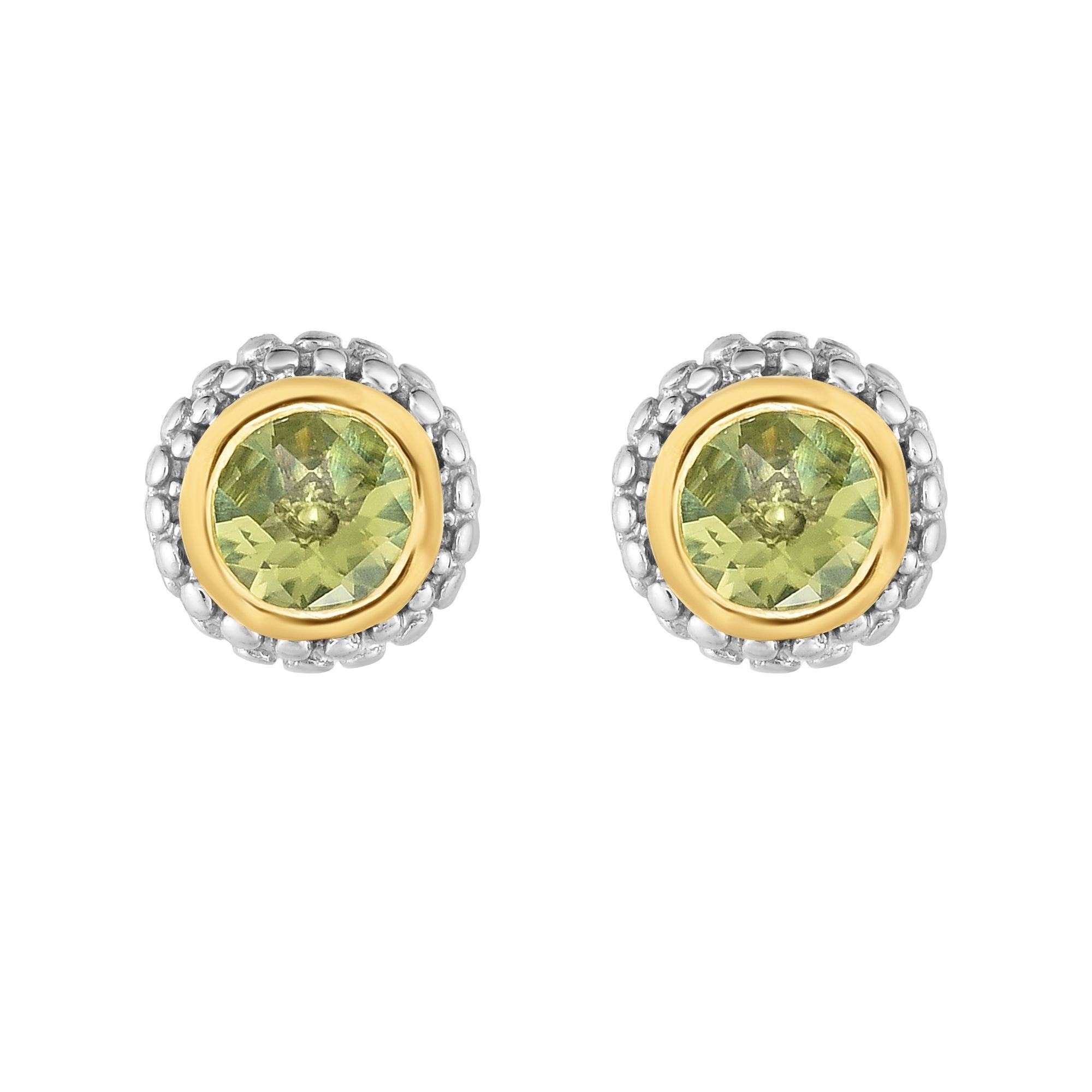Phillip Gavriel Sterling/18K Peridot Earrings