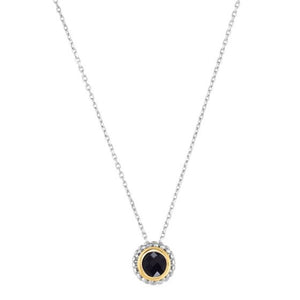 Phillip Gavriel Sterling/18K Black Onyx Pendant