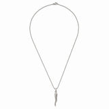 Stainless Steel Italian Horn Necklace