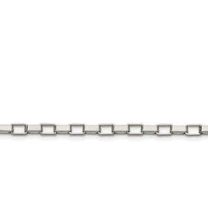Stainless Steel 4.8mm 22in Square Link Chain