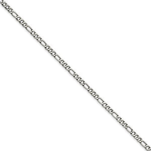 Stainless Steel 5.30mm 18in Figaro Chain