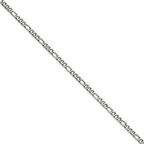 Stainless Steel 5.30mm 18in Figaro Chain