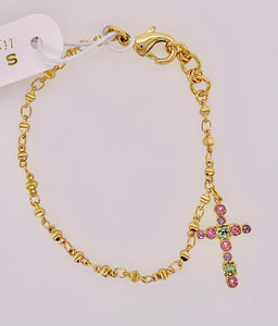 Miley Cross Charm Bracelet