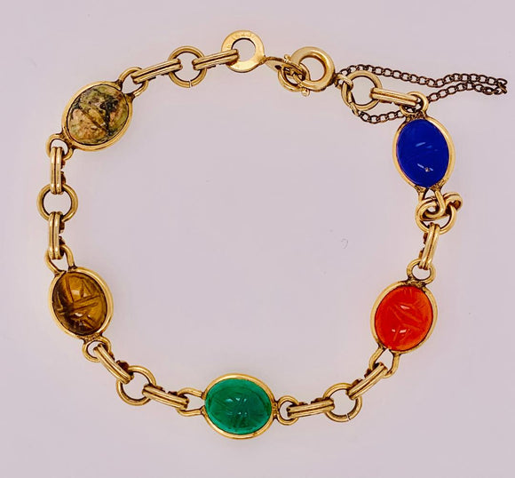 Estate Scarab Bracelet