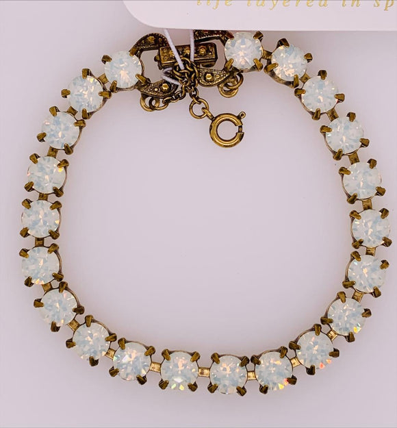 Repeating Round Tennis Bracelet